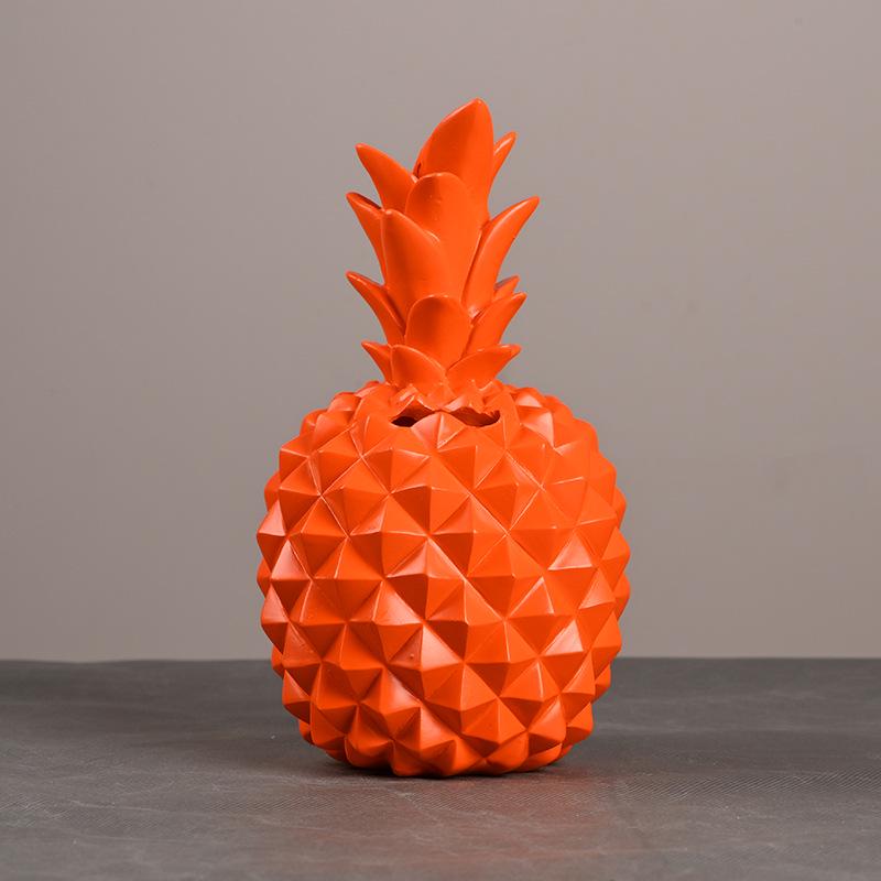 Harz Ananas Spardose Figuren Ananas Modell Spardose Miniaturen Frucht Dekoration Kreative Heimdeko