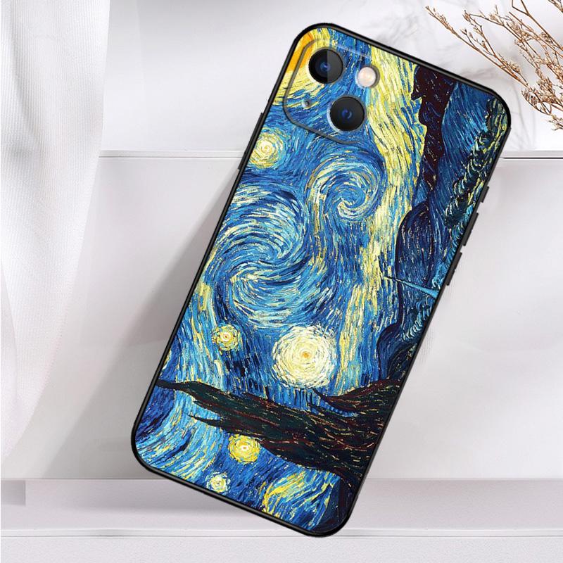 Van Gogh Starry Night Shockproof Case For iPhone 17 16 Pro Max 11 14 15 Plus 12 13 Mini 16e 17 Air Phone Cover