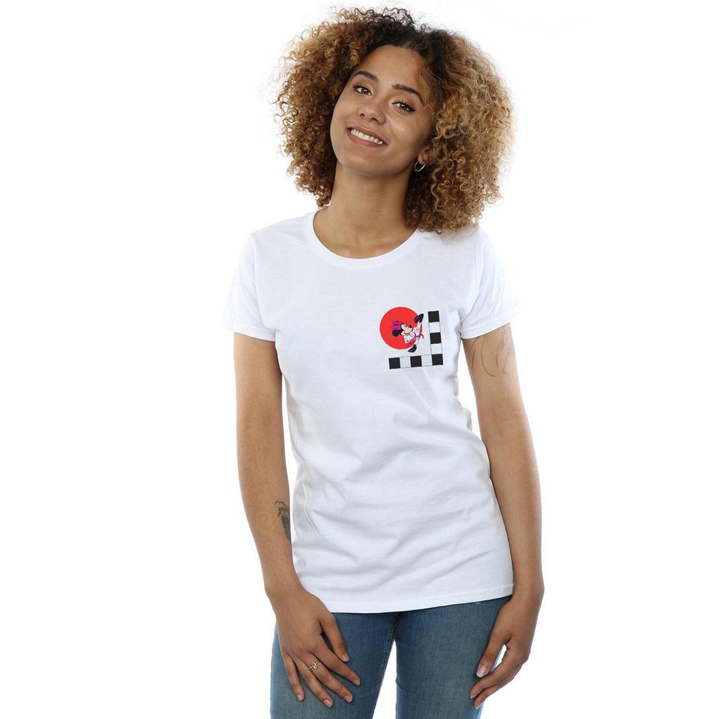 Disney Womens/Ladies Minnie Mouse Karate Kick Cotton T-Shirt