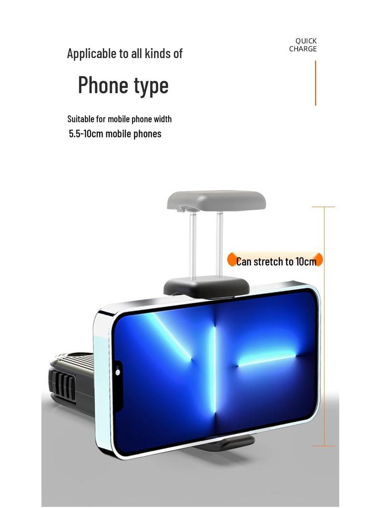 Rear Seat Car Phone Holder & Hook Combo