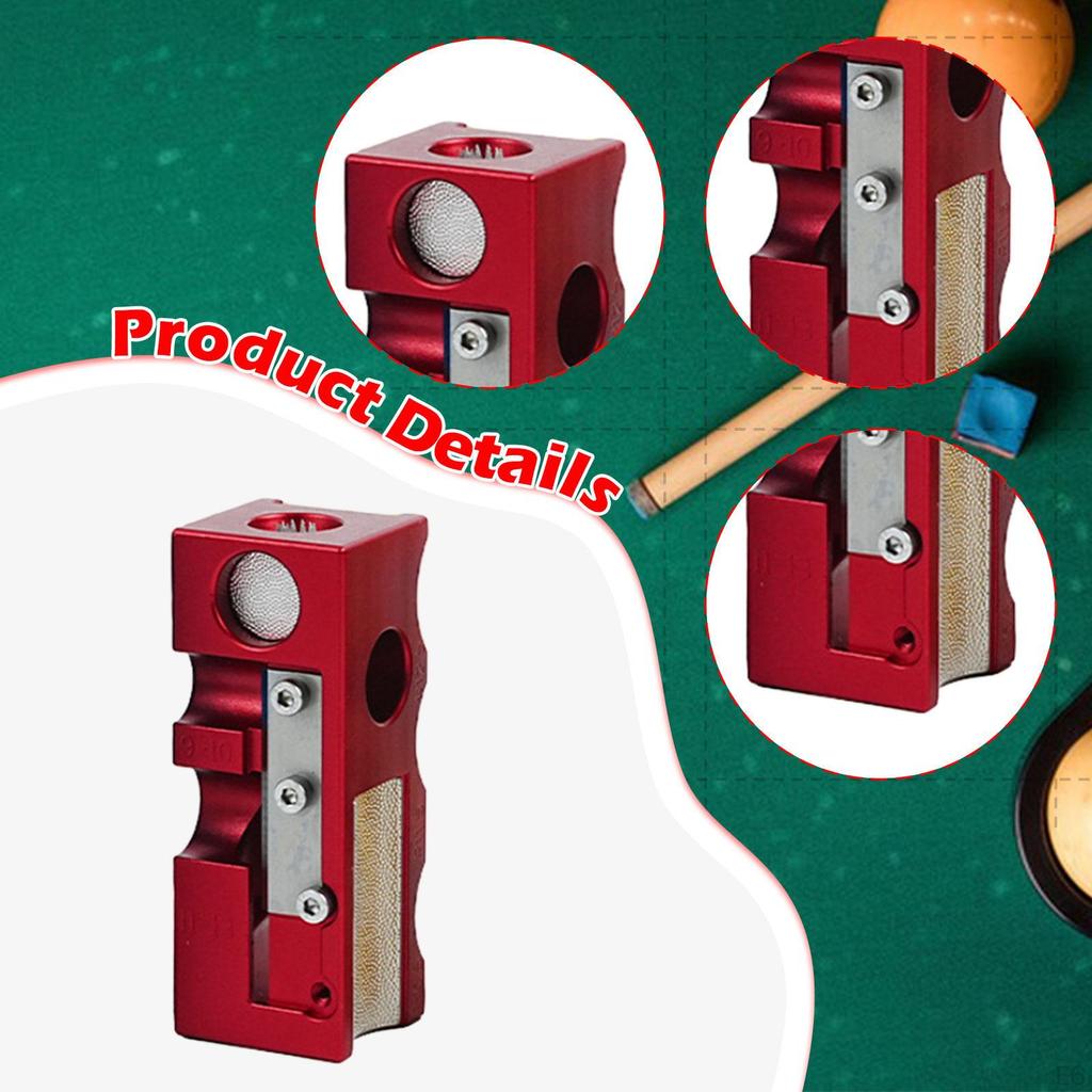 12 In 1 Pool Cue Tip Shaper Billiard Shaping Tool Polish Grinding Stick Accessory for Games