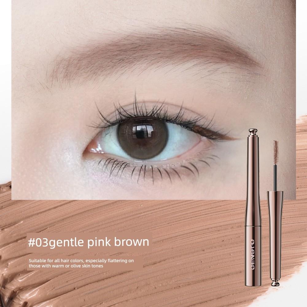 Sanzitang Eyebrow Dyeing Cream, Light Brown, Waterproof, Long-Lasting, Non-Fading, Natural, Non-Smudging, Wild Eyebrow Dyeing Cream, Eyebrow Brush