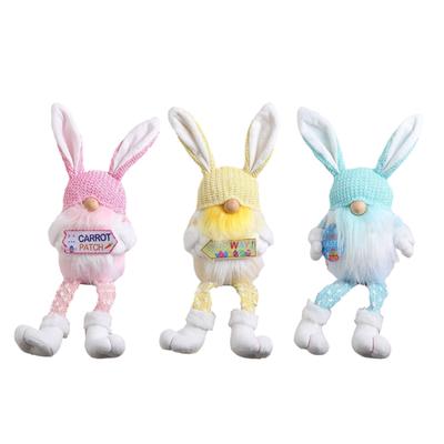 RabbitEar Rudolph Doll Festival Decoration Gnome Figurine Seasonal House Decor Bedroom Kitchen Ornament Easter Layouts
