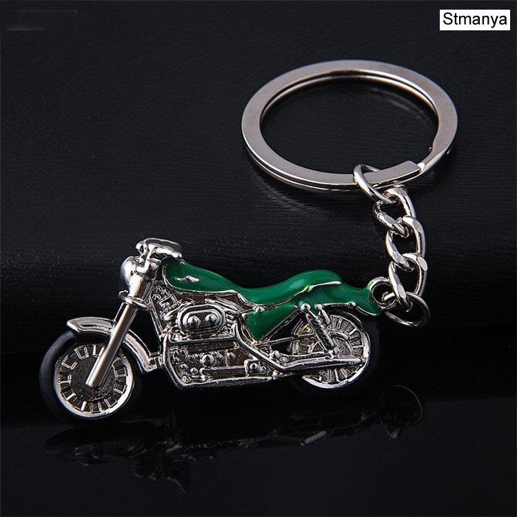 New Motorcycle Key Chain Charm Metal Keychain Men Women Car Key Ring 4 Color Key Holder Best Gift Jewelry