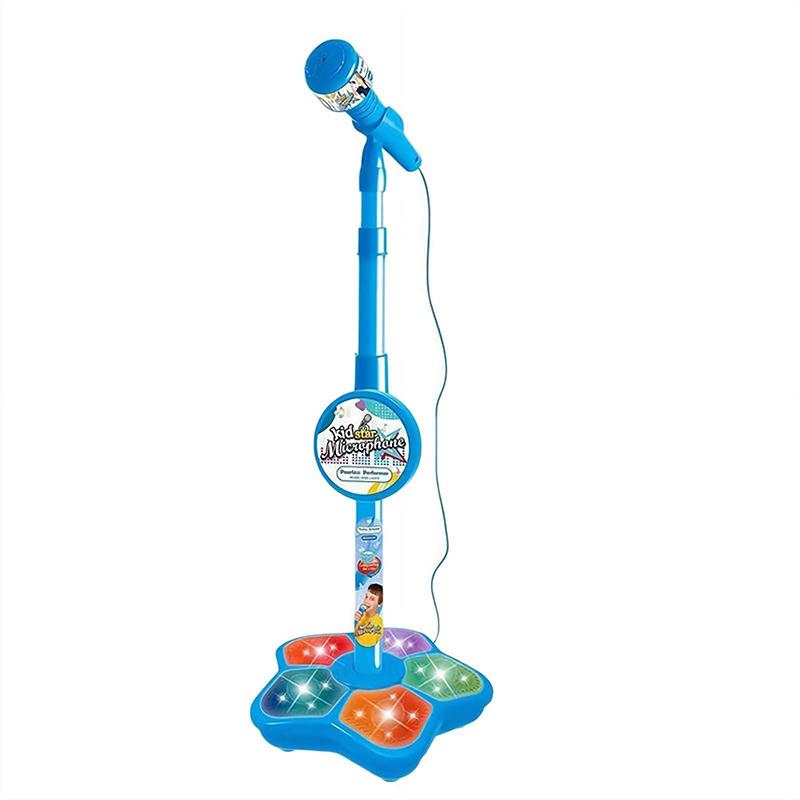 

Generic Kids Microphone With Stand Kid Karaoke Machine For Girls Kid Microphones For Singing Musical Toy For Fun Sound Effects 4XL синий