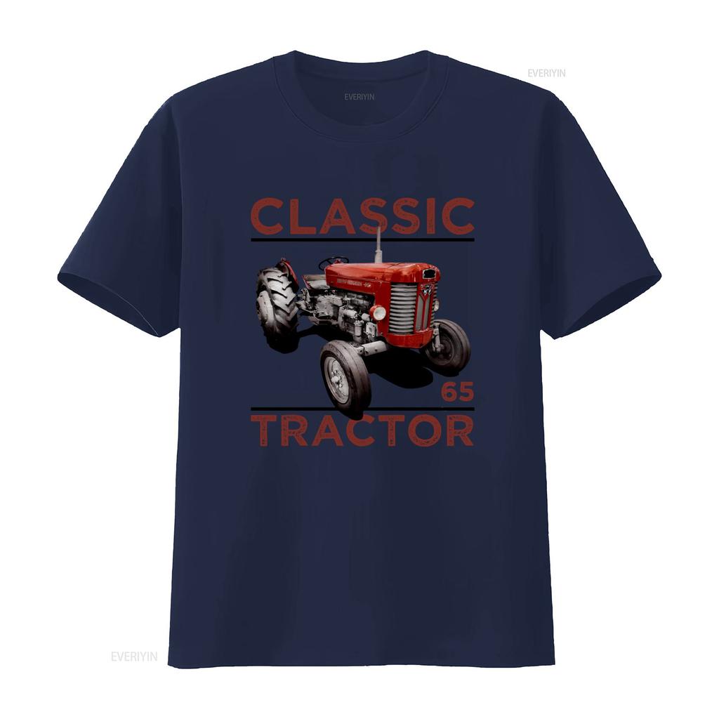 Classic Vintage Tractors Massey Ferguson 65 Inspired Retro Style T Shirt vintage Washed Breathable fashion Unisex