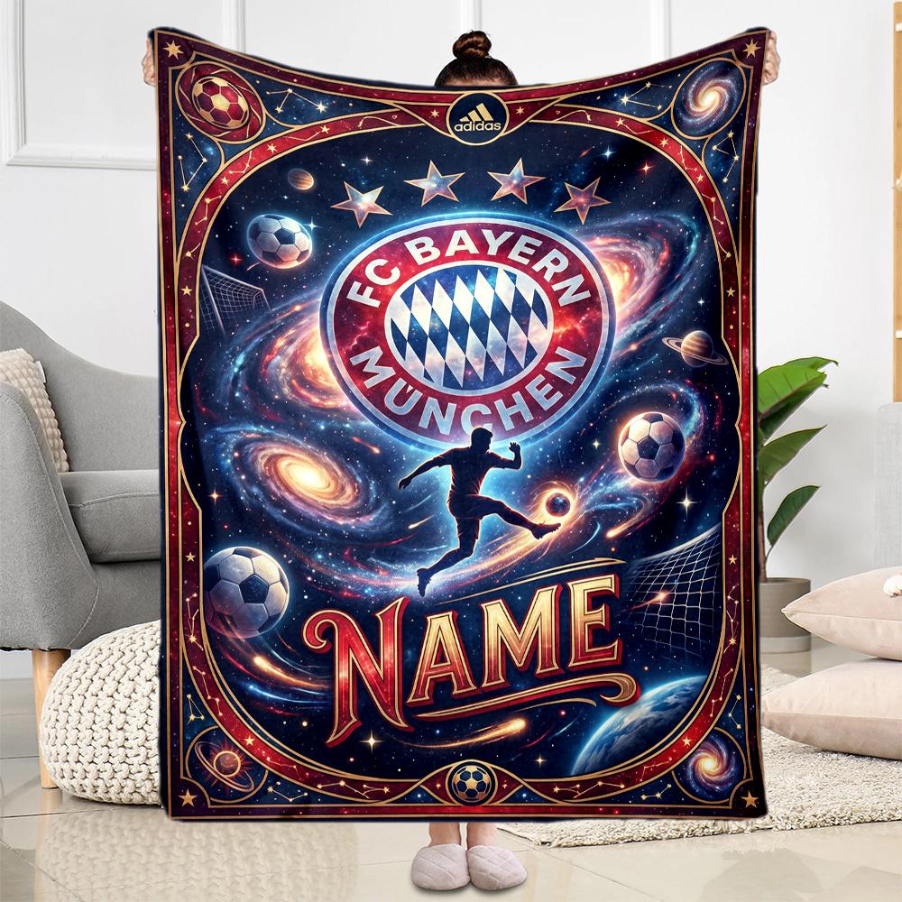 Denmark Football Dreams Customize Your Name Blanket Gift Customizable Blanket Durable Comfort Versatile for Couch Sofa Chair Office