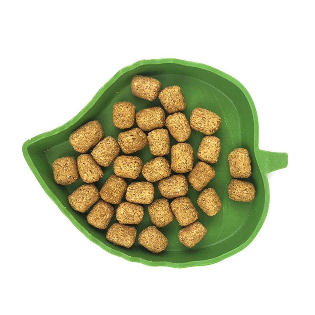 2pcs Leaf Shape Reptile Feeder Food Water Bowl For Turtle Lizards Hamsters Snakes Tortoise Gecko Small Pets Feeder Pet Supplies