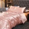 Luksuriøst sengetøy i rayon-sateng Dynetrekksett Enkelt Dobbel King Size Sengetøy 3 stk/4 stk Sengeteppe Sengetøyssett