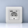 EU Standard Single Power Socket Switch Usb Wall Sockets Double Sockets 86 Type Wall Sockets TV Telephone Sockets