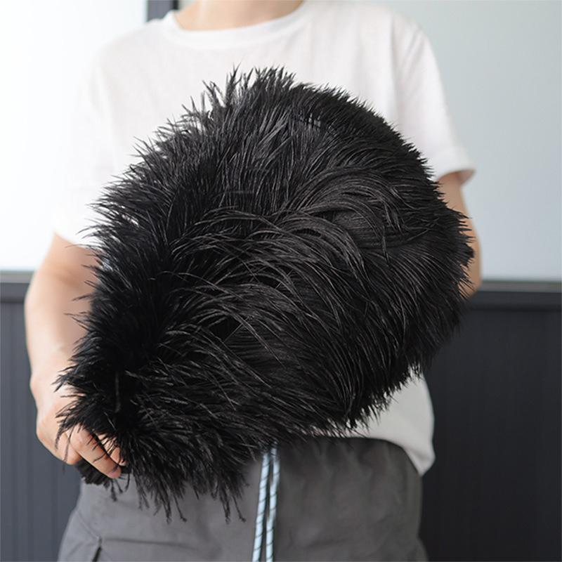 1 pz Piuma di Struzzo Elegante Bianca Soffice per Festa di Matrimonio Stanza di Casa Decorazioni Fai da Te 45-50 cm