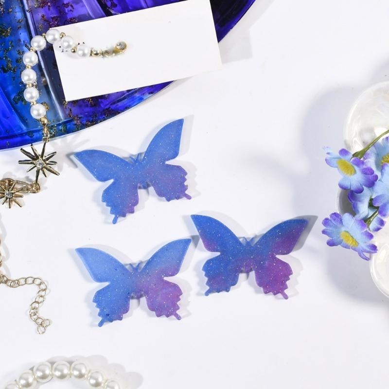 Sturdy Silicone Butterfly Pendant Resin Molds Perfect For Crafting Individualized Jewelry Such As Earrings And Necklaces