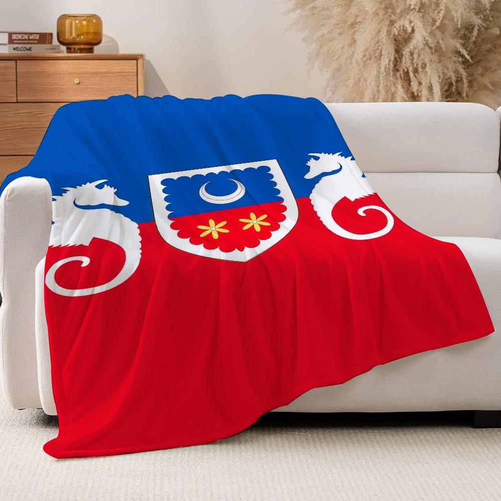 Nation flag M Mayotte flag Blanket For Sofa Office Bed Plane Travel Sleep Read Relax Camping Soft And Warm