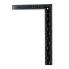 Engineers Woodworking Right Angle Ruler 8x12 Inch Square Ruler L-Shaped Metal Black