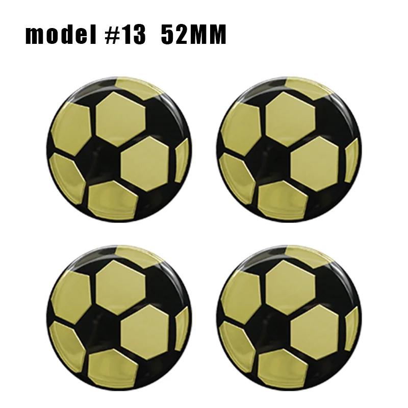 4PC 52mm Epoxy Car Styling Wheel Center Hub Caps Emblem Badge Stickers For MINI COOPER One S JCW R50 R53 F55 F56 R57 R58 R59 R60