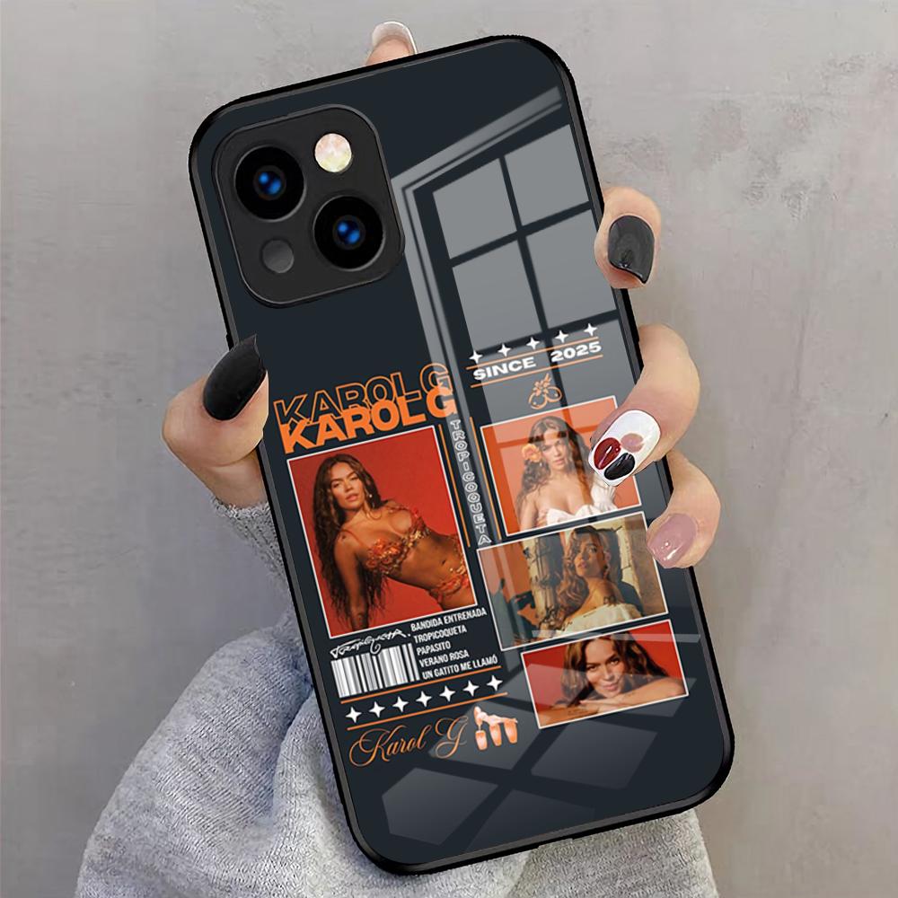K-karol-G-Tropicoqueta Handyhülle Für IPhone 17 Pro Max 16 15 14 Pro Max 13 11 X Xs Xr 8 7Plus Glasabdeckung