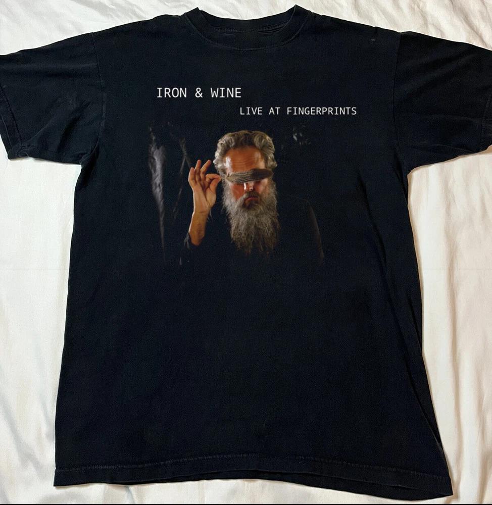 Iron Wine Black Cotton Shirt All Size S5xl Unisex Cl411 S
