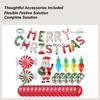 Christmas Balloon Set Colorful Festive Home Decor Party Balloons Holiday Decorations for Wall Door Tree Patio Indoor Living Room