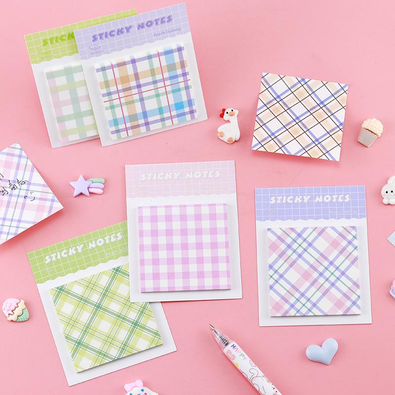 Simple Office School Supplies Style Pattern Sticky Note Student Prize Office Portable Easy To Small Fresh Memo Pad Lovely Kawai