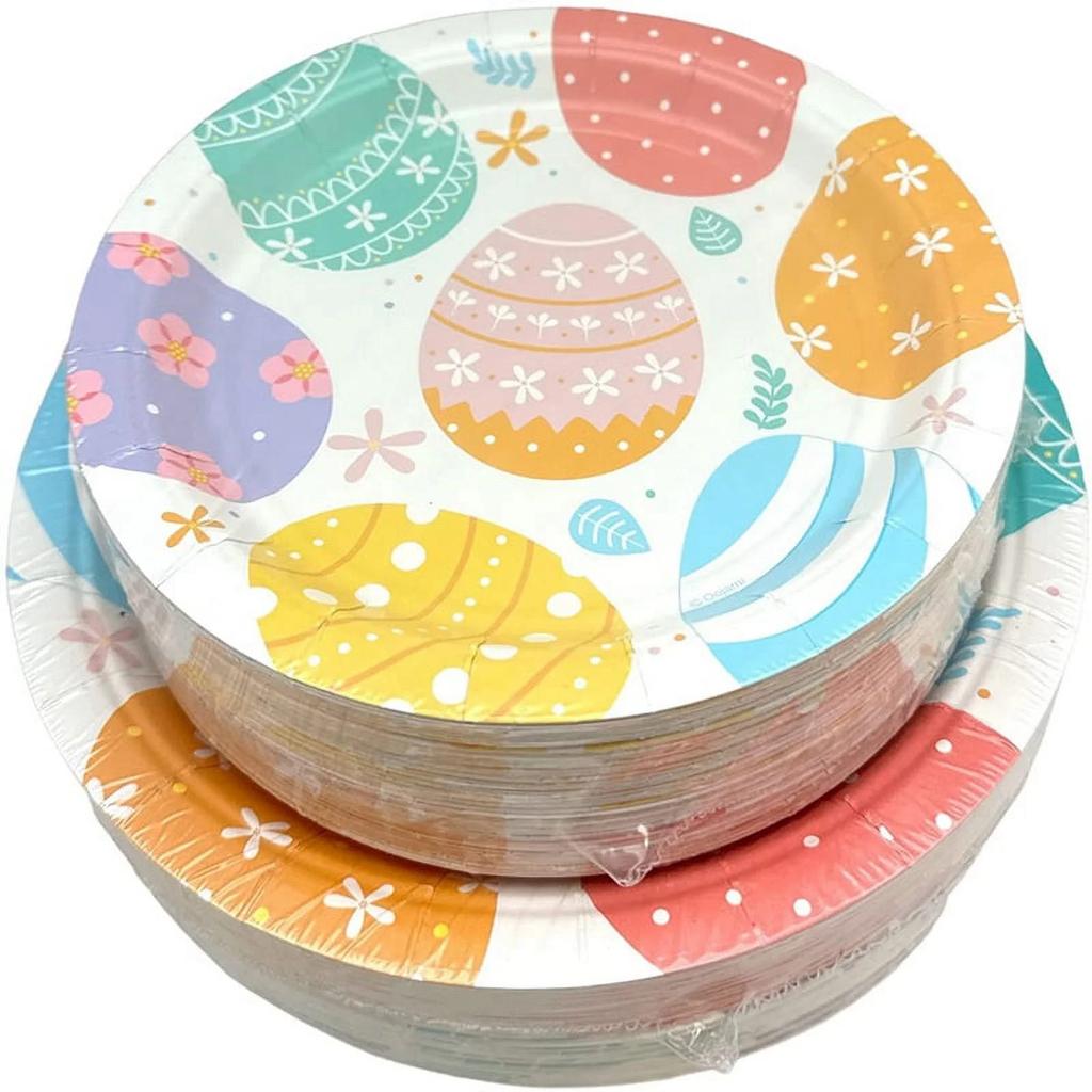Serves 50 Easter Dinner Plates Dessert Plates Perfect Restaurants Schools (Plates - 100 Pack)