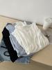QFD-Irregular Drawstring Micro-Transparent Long Sleeve T-Shirt - Comfortable, Loose, Sun Protection Summer Cardigan