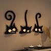 Resin Mould for Crafting Cats Shaped Candle Holder Silicone Decorative Wall Art Decoration Mould DIY Crafting Supplies