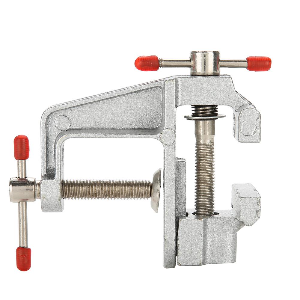 Bench Vise, Aluminum Alloy   Table Clamp Vice Small Table Clamp Jewelry Carving Tool Table Vise   Vise with   Jaw for Watch Sculpture