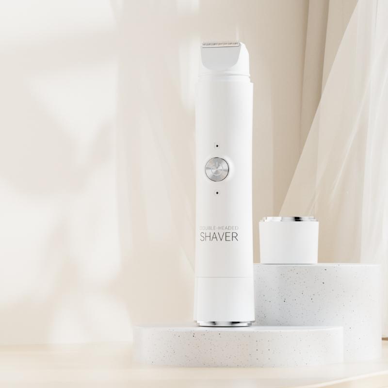 Portable Dual-Head Women's Shaver, Essential Grooming Tool for Men and Women, Type-C Rechargeable