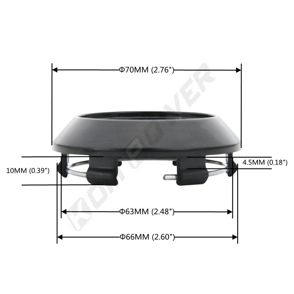 4 Piezas Diámetro Exterior 70MM / Diámetro Interior 63MM Tapa Central Deportiva para Llanta VOLK RAYS Tapa Central de Rueda Tapa de Cubo de Rueda