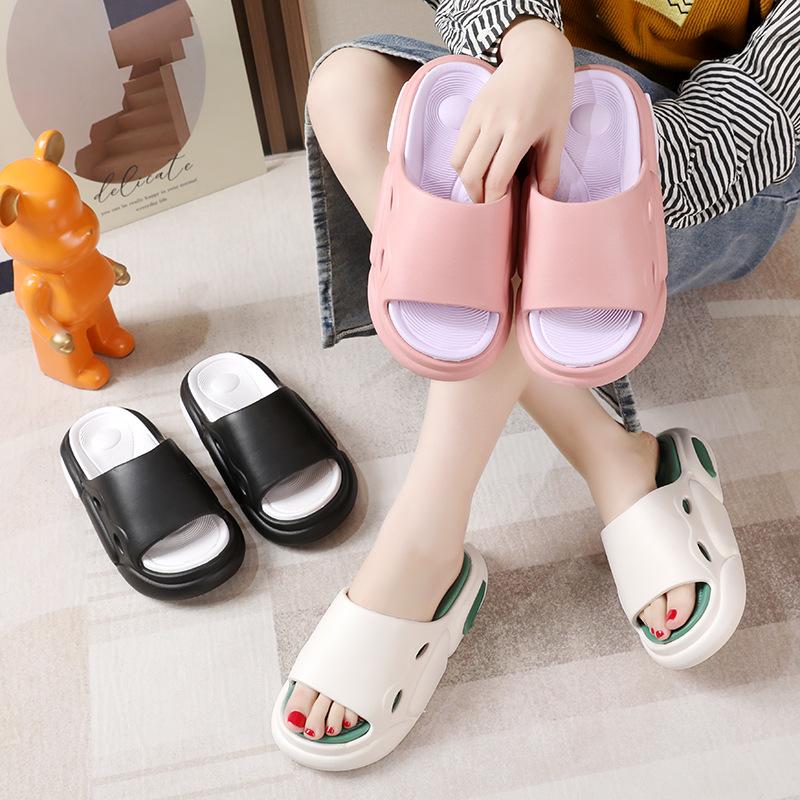 Herren Kokosnuss-Sandalen: Trendiger weicher Pantoletten-Slipper mit dicker Sohle für sommerliche Outdoor-Aktivitäten.