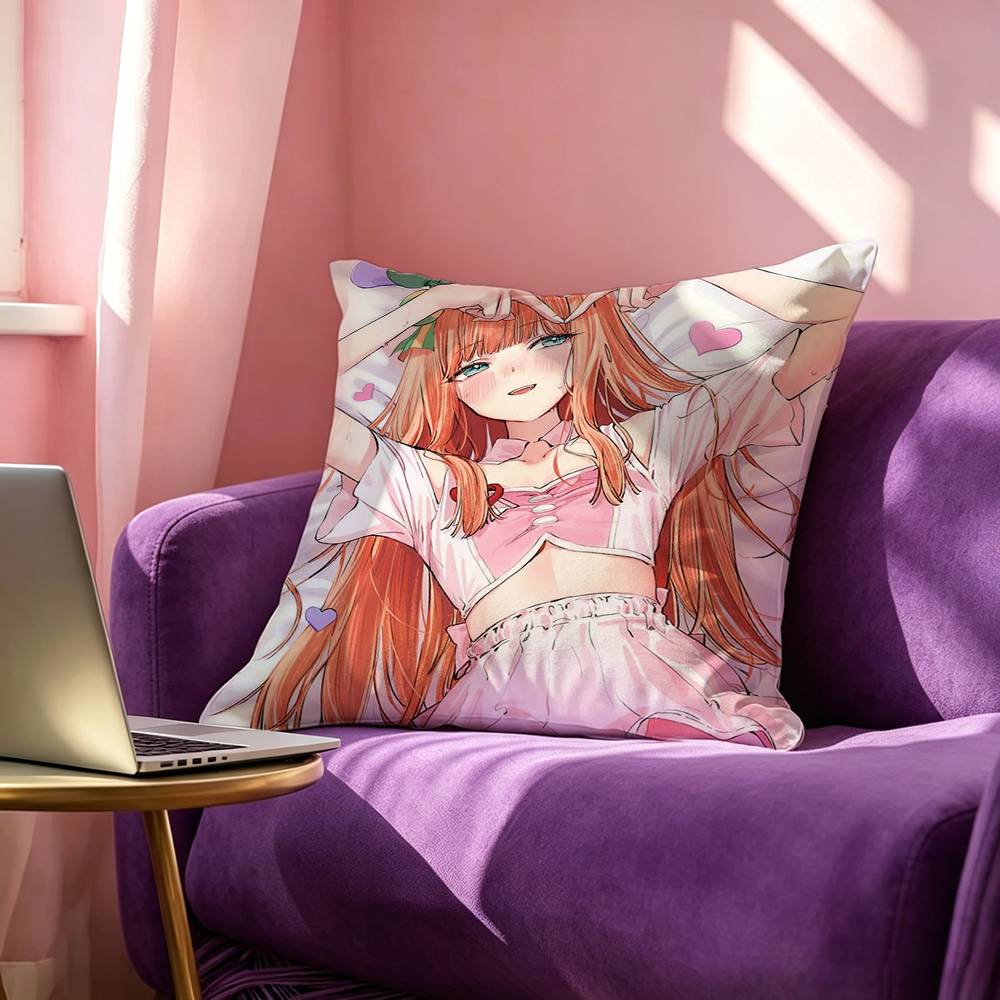Special Week Silence Suzuka Tokai Teio Vodka Square Double-Sided printed Pillow Case Bedroom Bedside Pillow Sofa Cushion Cover