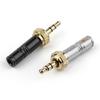 Lockable 3.5mm Gold Plated Stereo Plug Universal Auditory Connector for HiFi Equipment Easy Installation