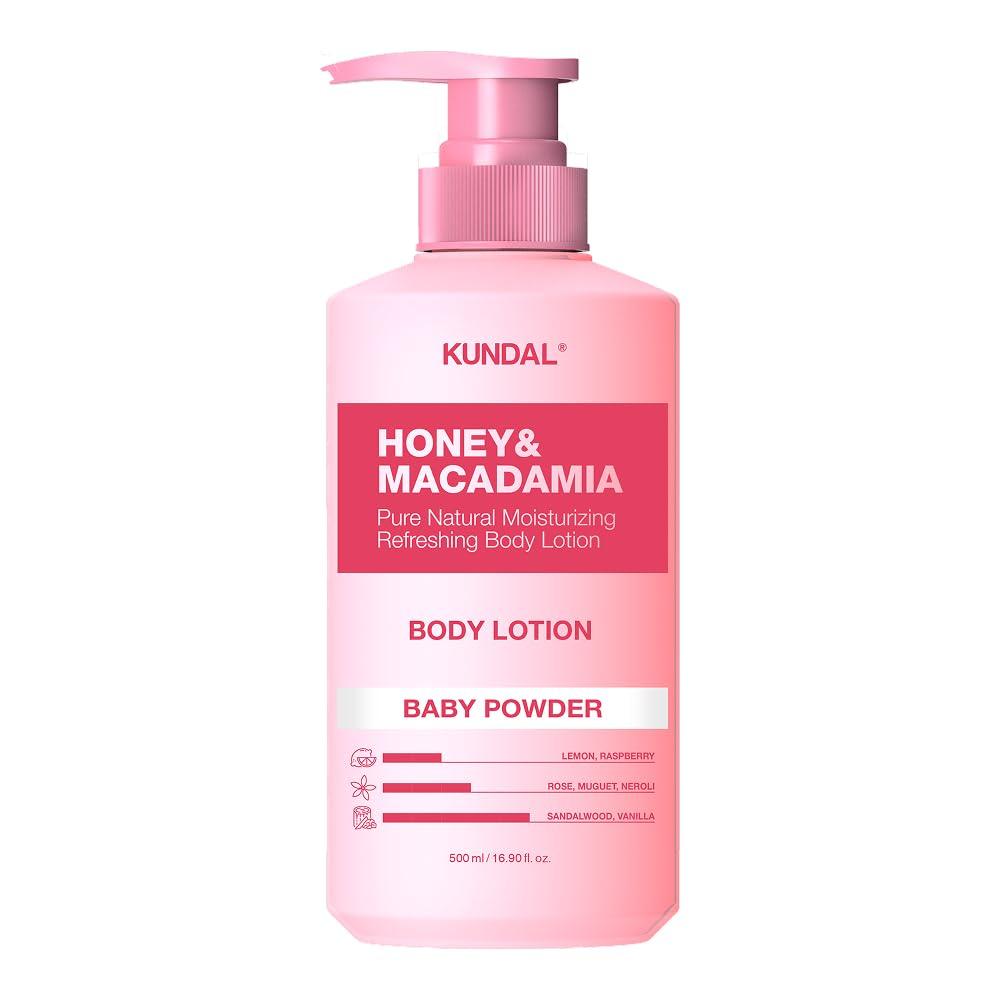 Lotion Powder Musk Scent Macadamia Skin Care Skin Care Fragrance Texture KUNDALBody (500ml bottle) #Baby #Powder & #Honey & #Exfoliation
