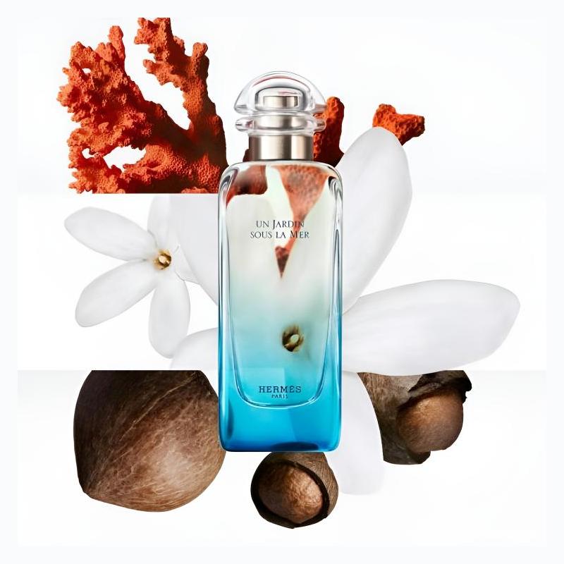Hermes Island Garden Perfume Floral Eau de Toilette EDT White Flower Nut Mineral Musk 35080121 35080121-100ml