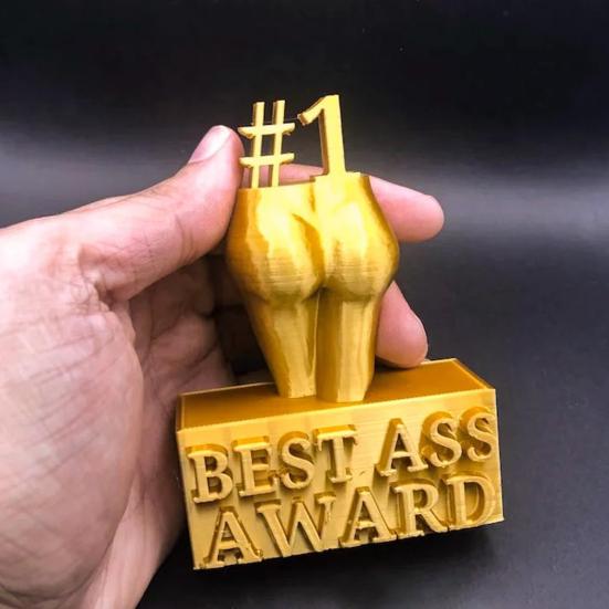 Best Ass Award Creative Best Boobs Award Ornament Funny Golden Trophy Statue for Home Party Decoration
