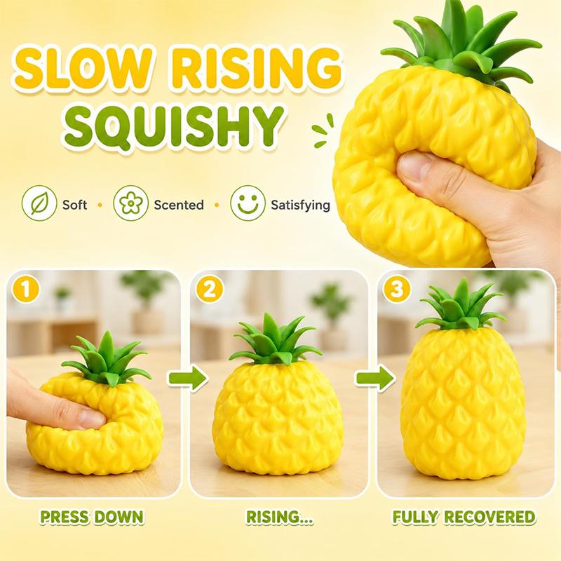 Super Pineapple Pineapple Squishy Pinch Slow Rise Slow Rebound Soft Office Home Decor  Asmr Sensory Decompression Perfect Gifts