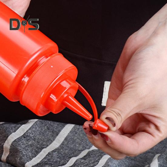 4ks kuchyňské plastové lahvičky na koření s víčkem Multifunkční lahvička na vymačkávání pigmentu 250ml lahvičky na koření bez BPA pro