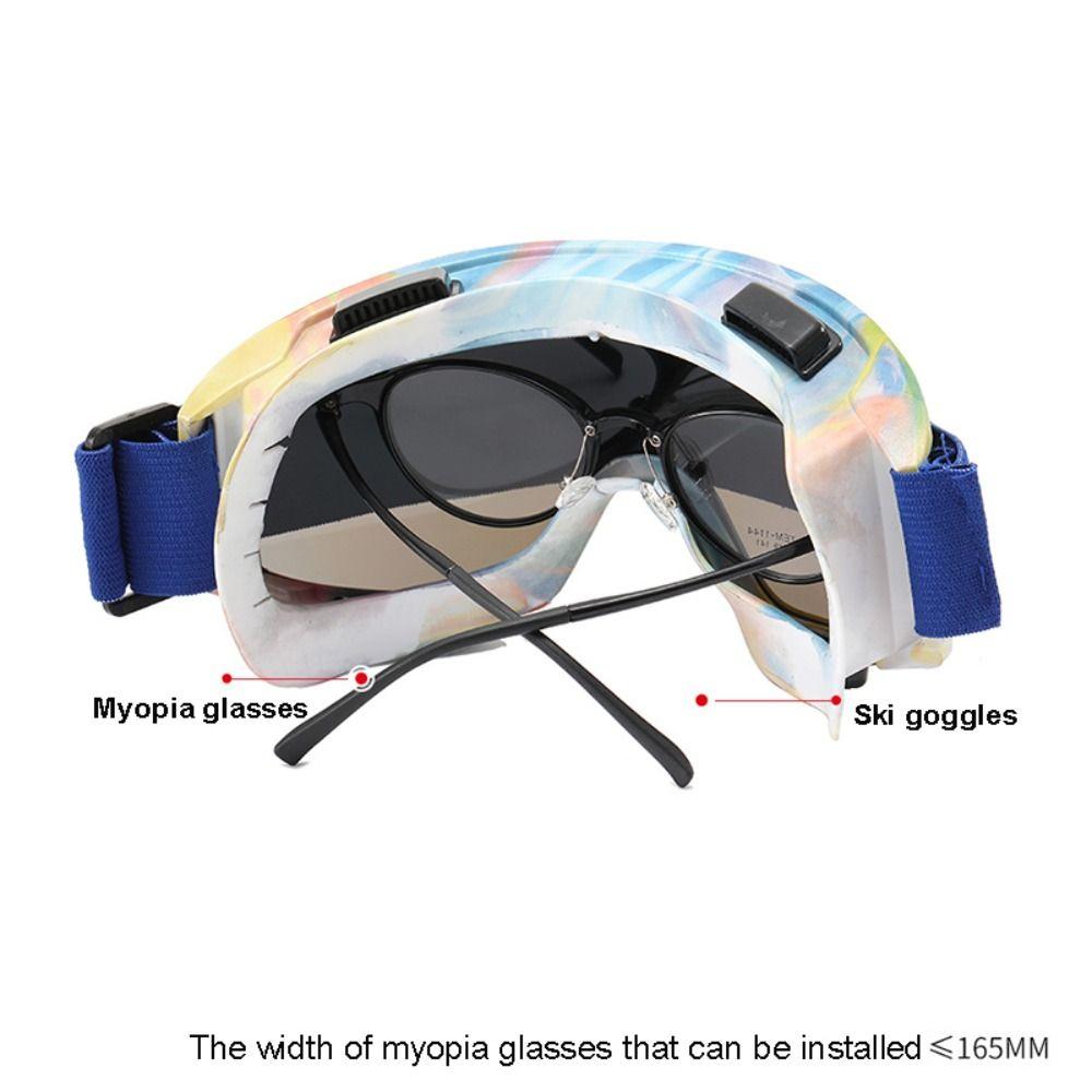 Dazzling Colors Snow Goggles Polycarbonate Ski Glasses Snowboard Snow Skiing Goggles  Women
