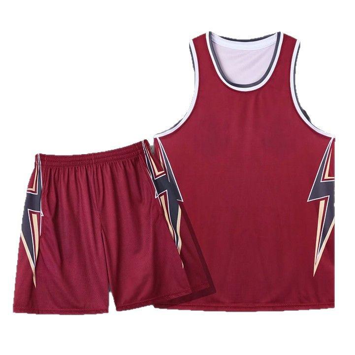 Basketball Suit Men'S Game Jersey Training Suit Vest Adult Group Buying Print Number Jersey Summer