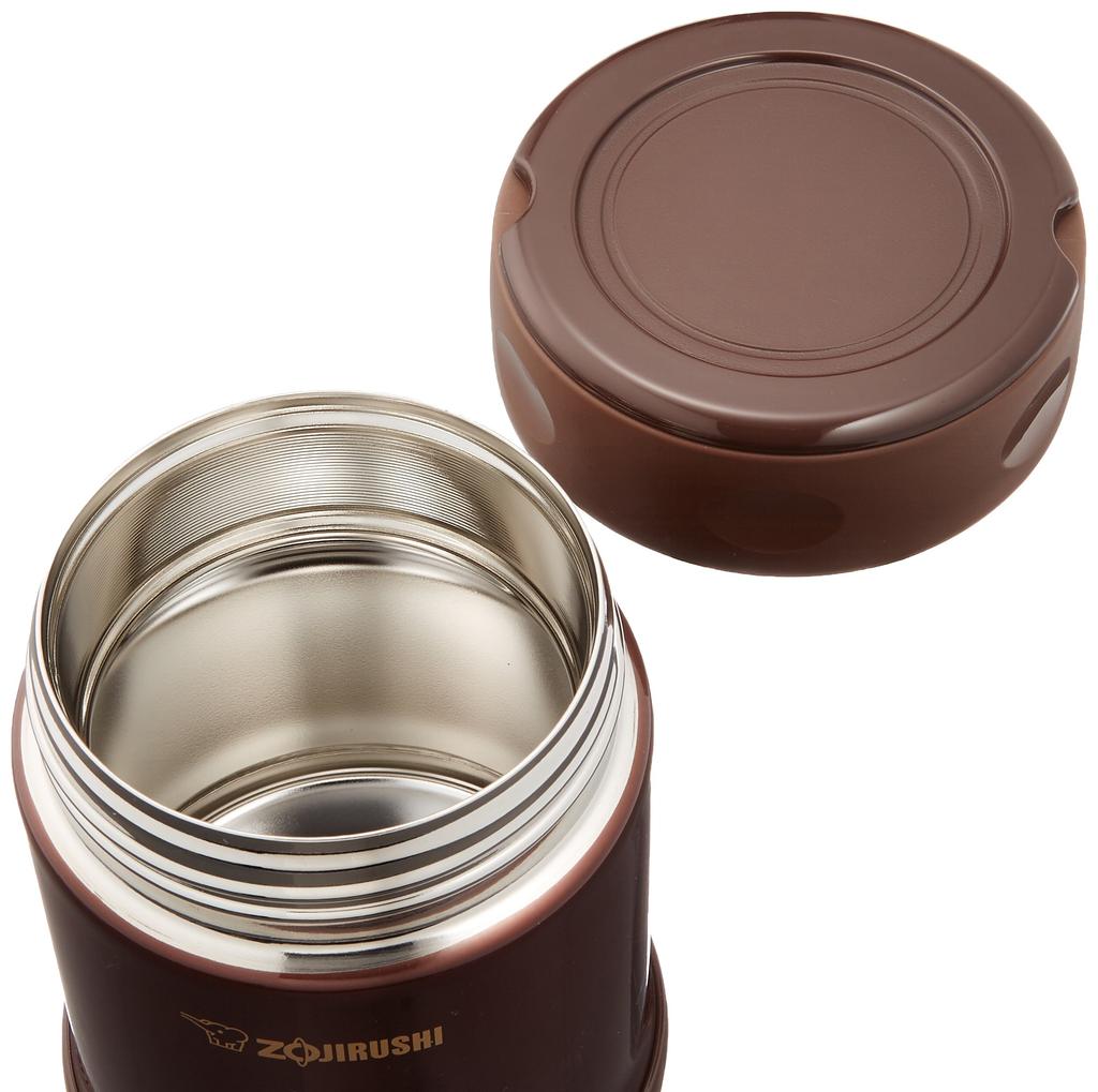 ZOJIRUSHI Stainless Steel Food Jar, 350ml, Demi-Glace, SW-EE35-TD