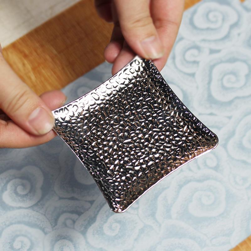 1 st Fyrkantig Kopparunderlägg Brandskyddande och Halkfritt Koppunderlägg Återanvändbart Halkskydd Isolering Muggunderlägg Bordskydd Dryckesvarudekor