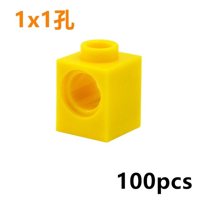 Technical Building Block MOC Combination Studded Long Beam with Hole Thick Bricks Compatible 3703 32018 3895 2730 3894 3701 3700