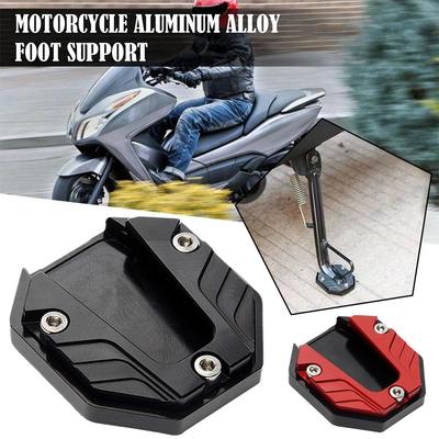 Aluminum Alloy Motorcycle Bike Kickstand Foot Extender Kickstand Motorcycle Accessories Holder Plate Motorbike Secure Stabl T2K4