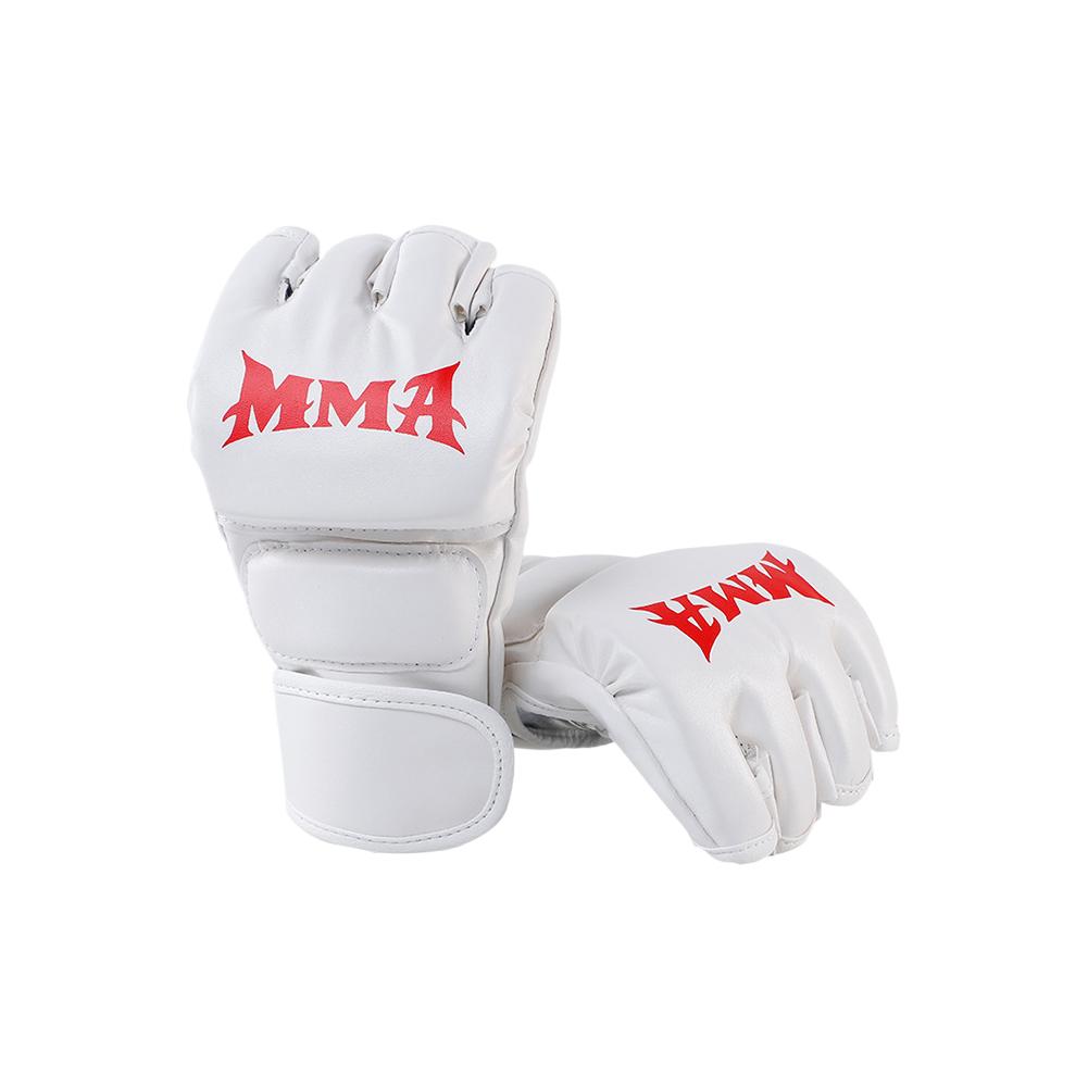 Professional Boxing Training Gloves Half Finger Leather Cushion for Adult Sanda Boxing Training Sandbag Knuckles