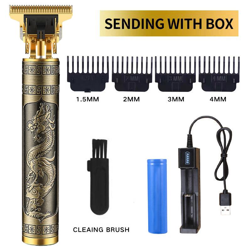 New Hair Clipper Washing Carving T9 Hair Clipper Oil Head Electric Hair Clipper Shaving Electric Hair Clipper Light Head Digital Display Household