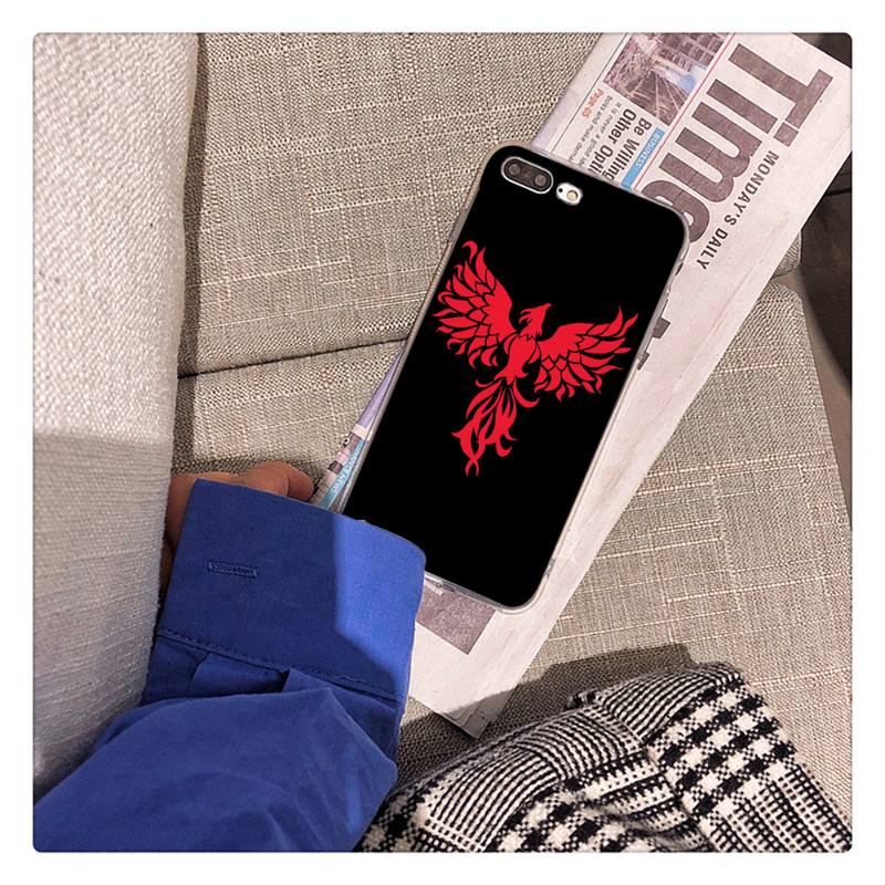Cool Animal Phoenix Flamingo Phone Case for iphone 13 X XS MAX 6 6s 7 7plus 8 8Plus 5 5S se 2020 XR 12 11 pro max Fundas Capa