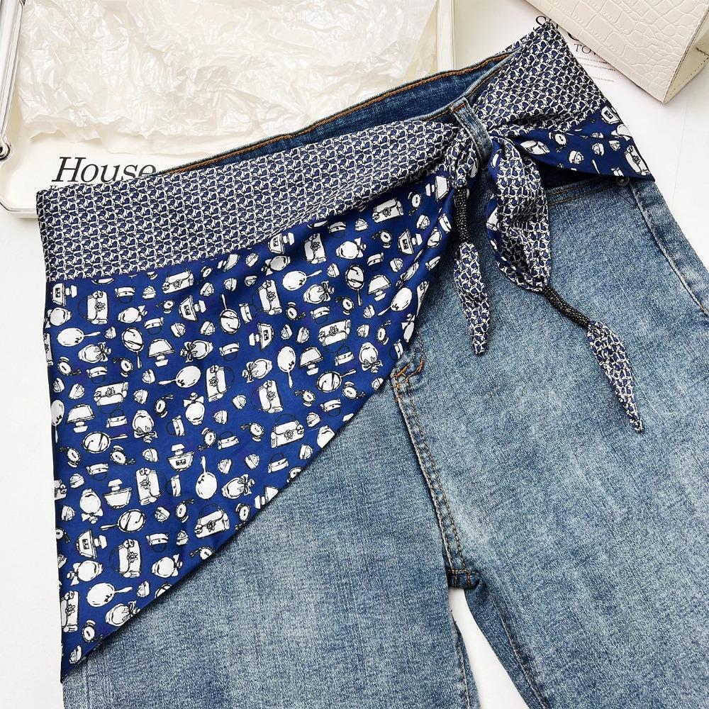 Literary Style Waist Triangle Scarf Belt Versatile Accessory Women's Waist Scarf  Women's Fashion