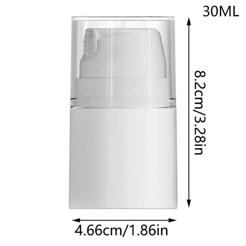 

1 шт. 30/50/100 мл Портативная дорожная пустая безвоздушная банка с помпой Диспенсер для крема Многоразовая Герметичная косметическая бутылка Контейнер для хранения 30ML