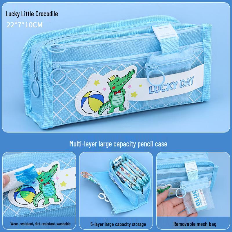 Stylish Multi-Layer Pencil Case for Girls – Cute, Large Capacity for Primary & Secondary Students