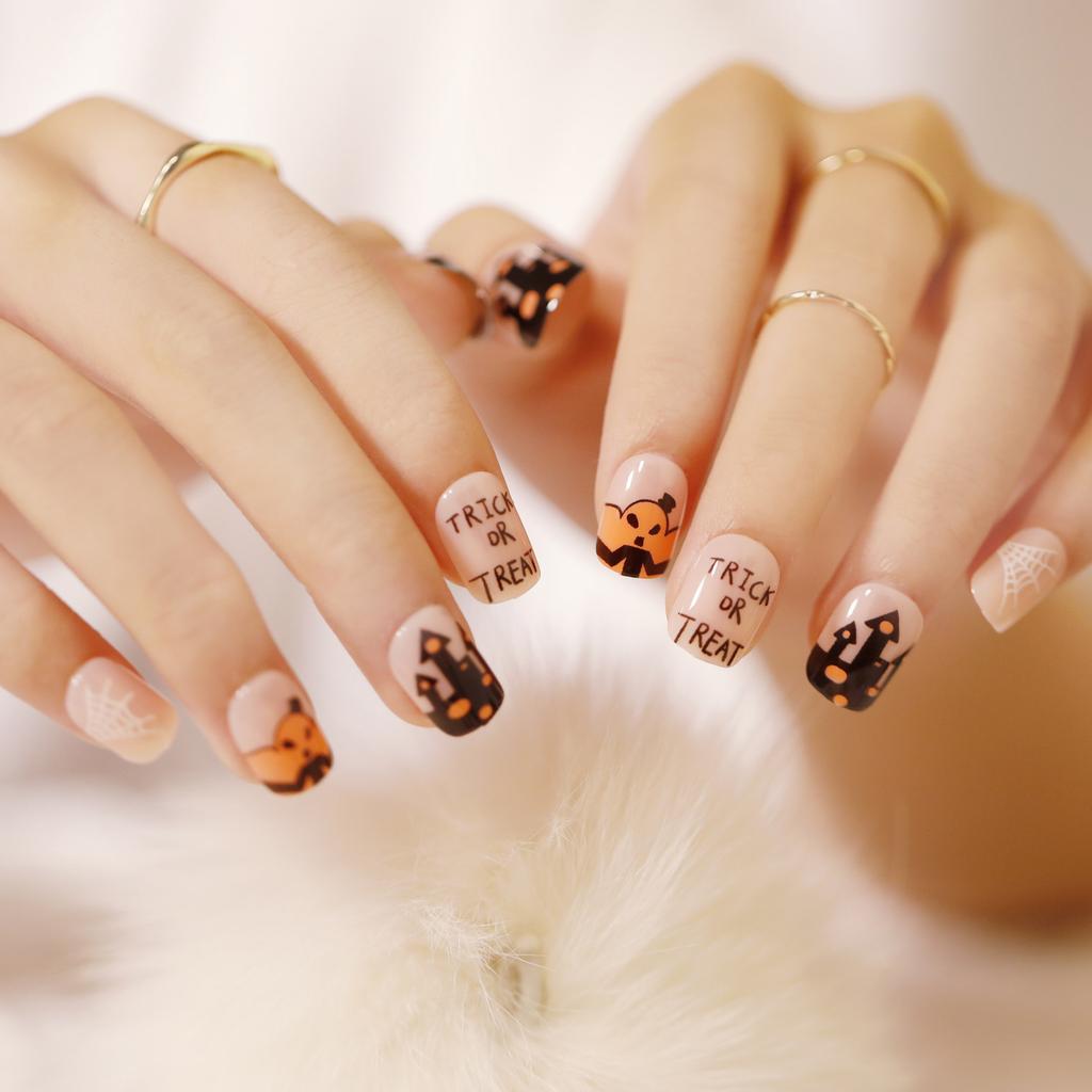Halloween short collection false nail wear nail art finished fake nail nail art patch nail patch